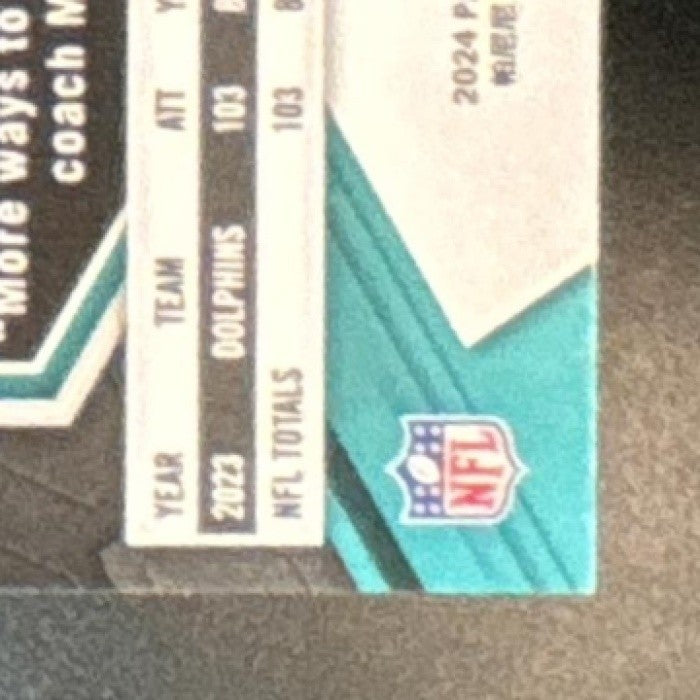 2024 Panini Mosaic De'Von Achane Genesis Prizm #135 Miami Dolphins