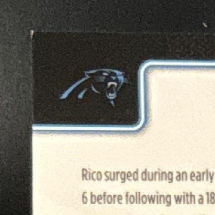 2025 Topps Chrome Sapphire Rico Dowdle Black Refractor 1/10 #43 Panthers