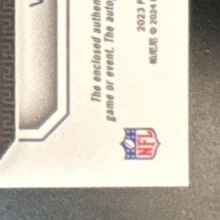 2023 Panini Obsidian Justin Jefferson Matrix Material Auto /8 MEM Vikings
