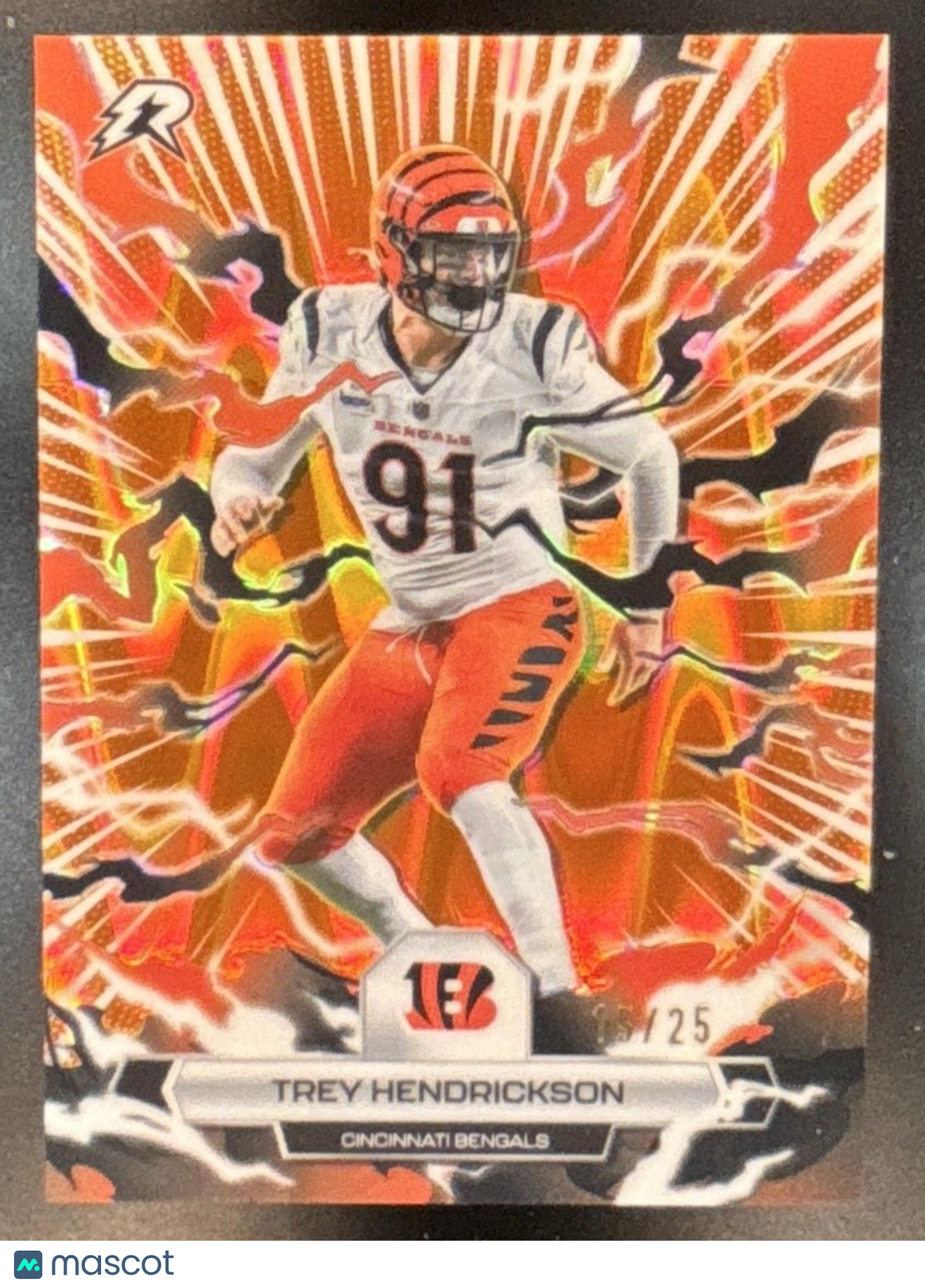 2025 Topps Resurgence Trey Hendrickson Orange Power Surge /25 #21 Bengals
