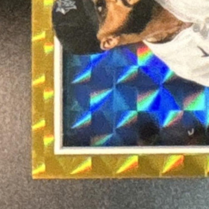2025 Bowman Chrome Sandy Alcantara Gold Geometric /50 #48 Miami Marlins