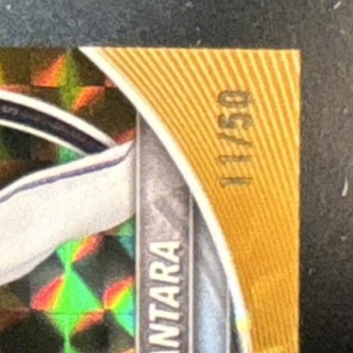 2025 Bowman Chrome Sandy Alcantara Gold Geometric /50 #48 Miami Marlins