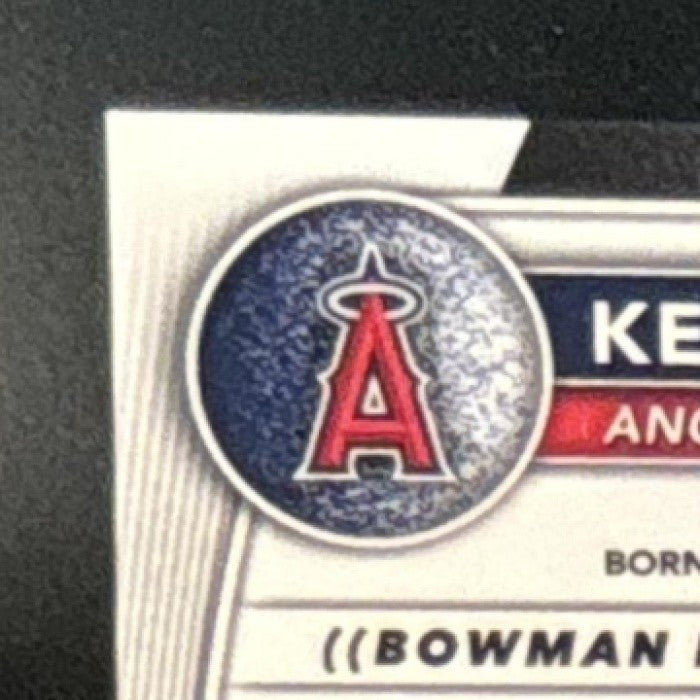 2025 Bowman Kevyn Castillo Chrome Gold Geometric /50 1st Prospect Angels