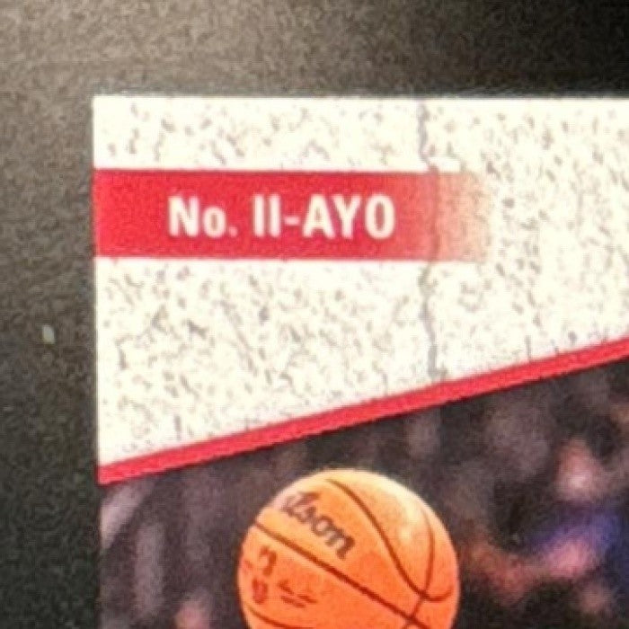 2022-23 Donruss Elite Ayo Dosunmu Impact Impressions Auto Red /49 Chicago Bulls