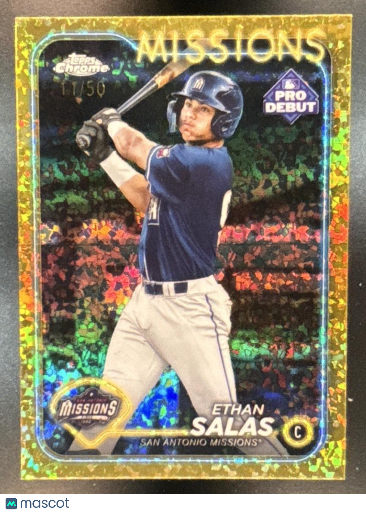 2024 Topps Pro Debut Ethan Salas Chrome Gold Mini Diamond Refractor /50 #PDC-153