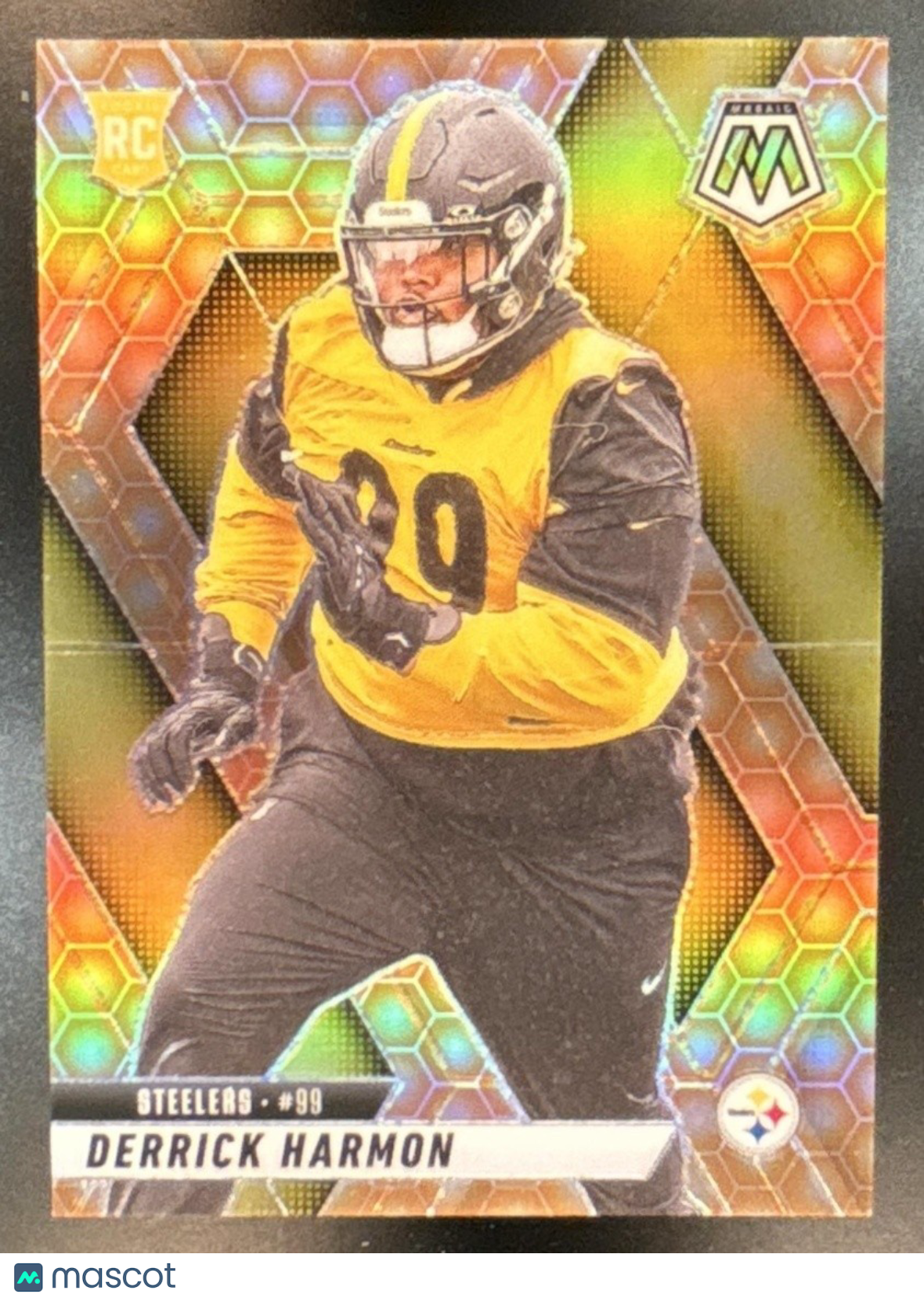 2025 Panini Mosaic Derrick Harmon Rookies Honeycomb #327 RC Pittsburgh Steelers