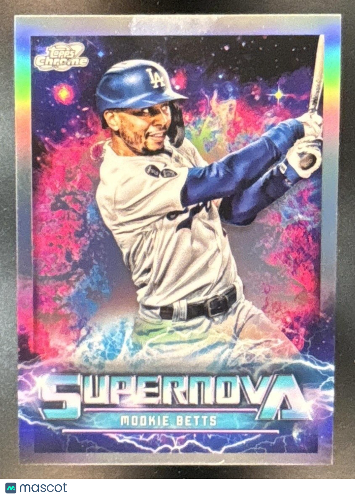 2022 Topps Cosmic Chrome Mookie Betts Supernova #SN-6 Los Angeles Dodgers