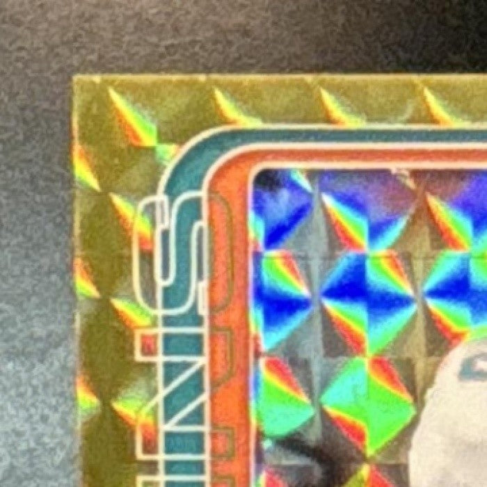 2025 Topps Chrome De'Von Achane Gold Geometric Refractor /50 #188 Miami Dolphins