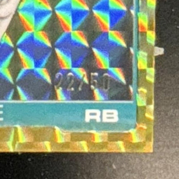 2025 Topps Chrome De'Von Achane Gold Geometric Refractor /50 #188 Miami Dolphins