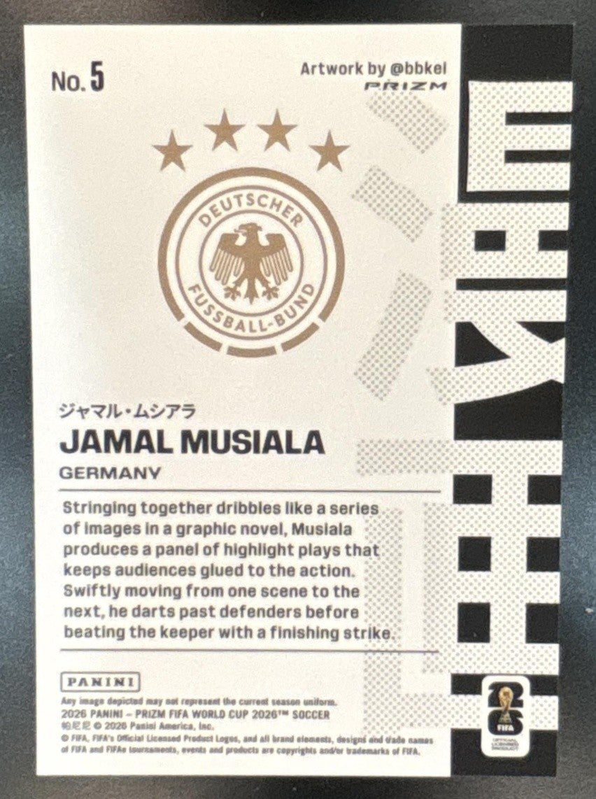 2026 Panini Prizm World Cup Jamal Musiala Manga #5 SSP Germany