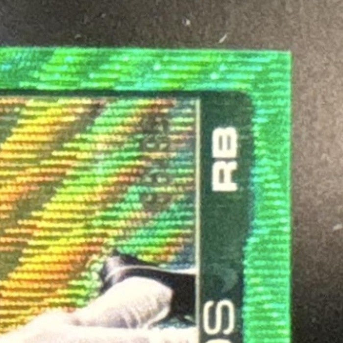 2025 Topps Chrome Donovan Edwards Green Wave Refractor /99 #392 RC New York Jets