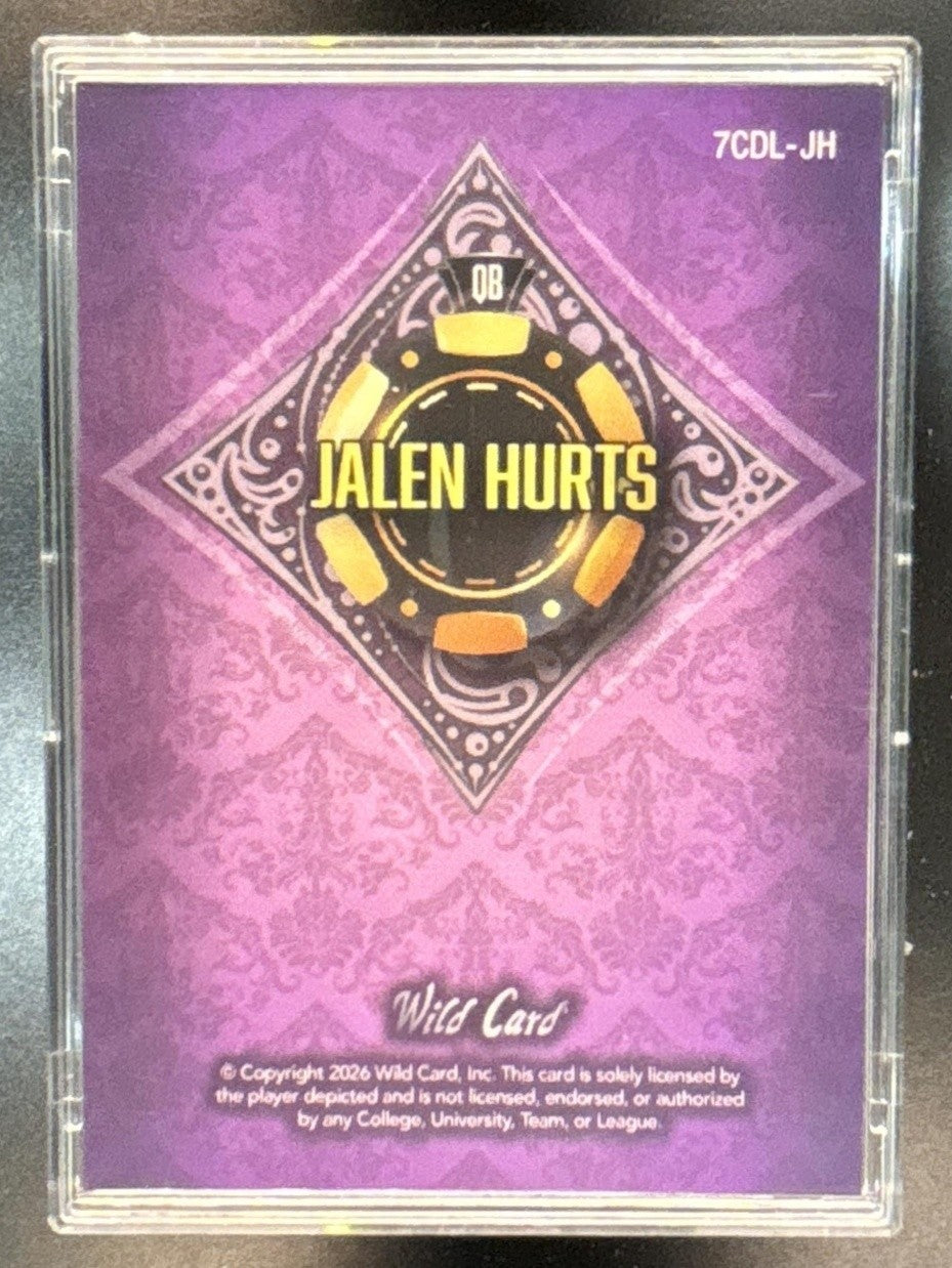 2026 Wild Card 7 Card Stud Jalen Hurts /6