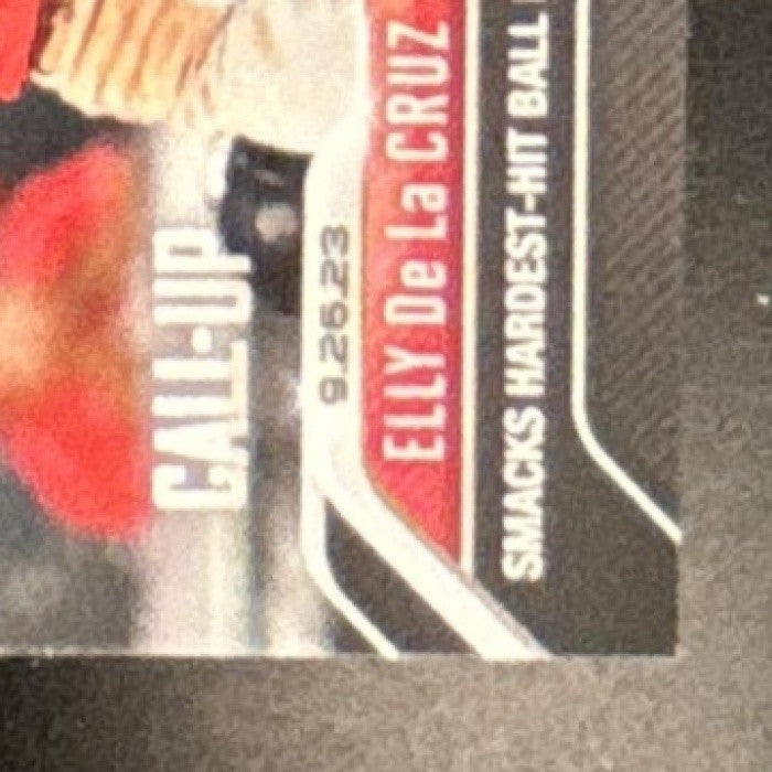 2023 Topps Now Elly De La Cruz Relics Full Color /99 #921A Cincinnati Reds