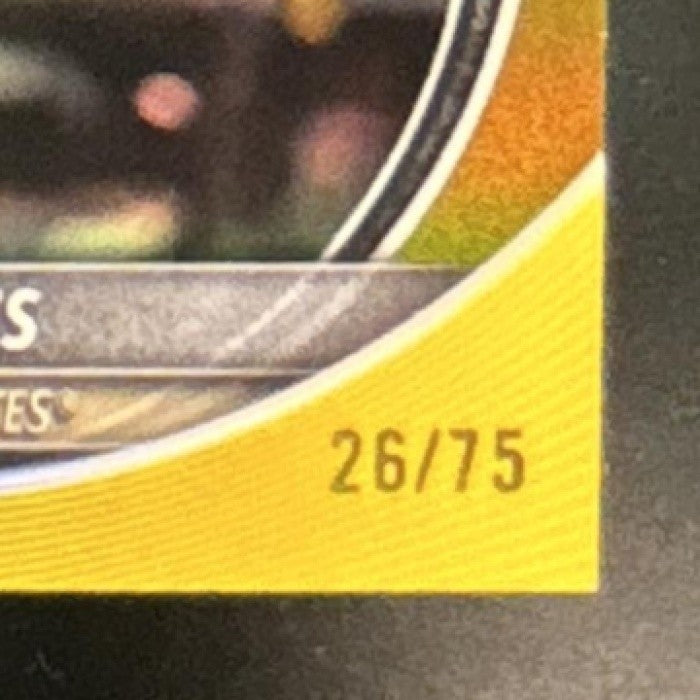 2025 Bowman Chrome Paul Skenes Yellow Refractor /75 #30 Pittsburgh Pirates