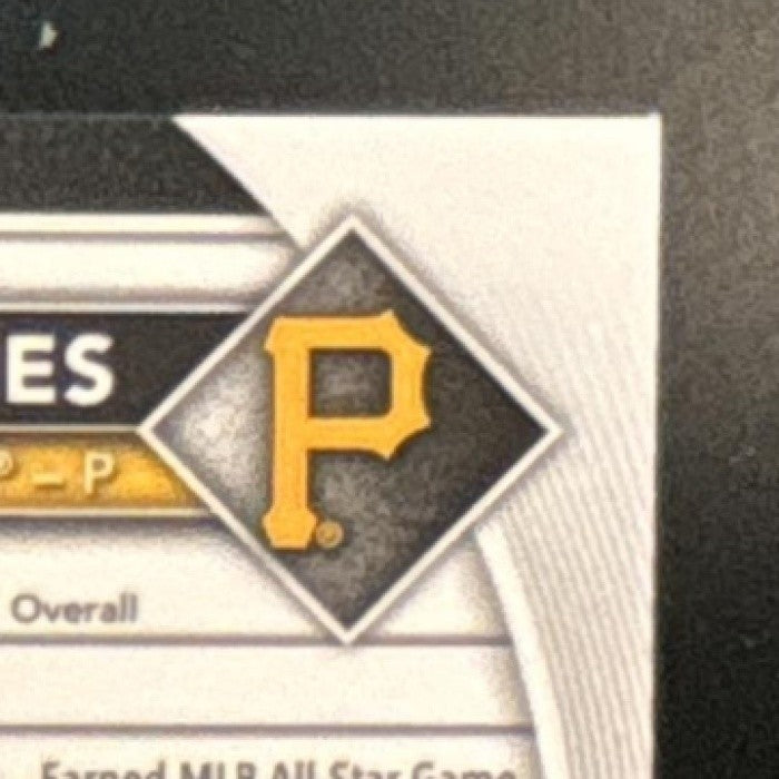 2025 Bowman Chrome Paul Skenes Yellow Refractor /75 #30 Pittsburgh Pirates