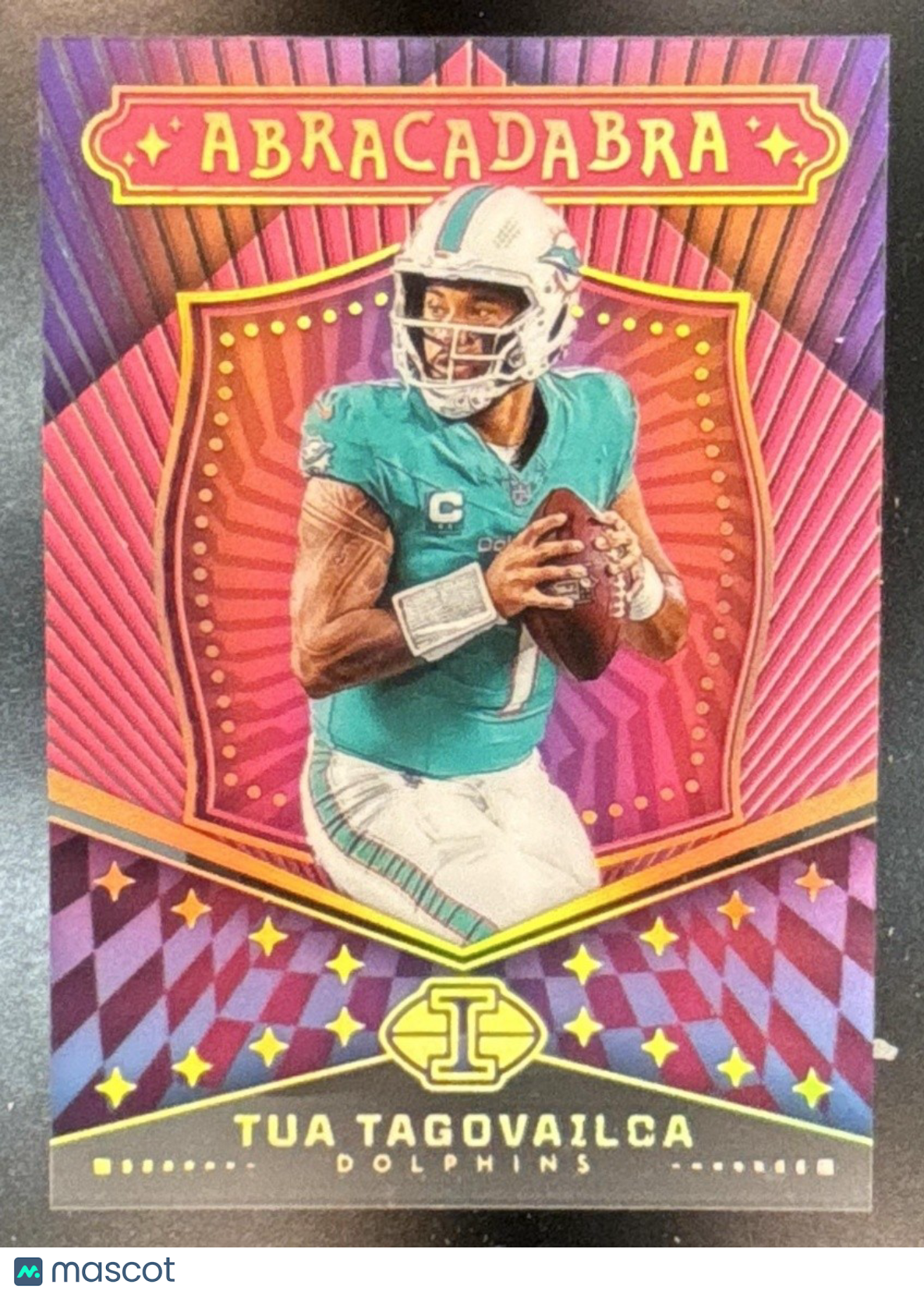 2024 Panini Illusions Tua Tagovailoa Abracadabra Pink /399 #6 Miami Dolphins