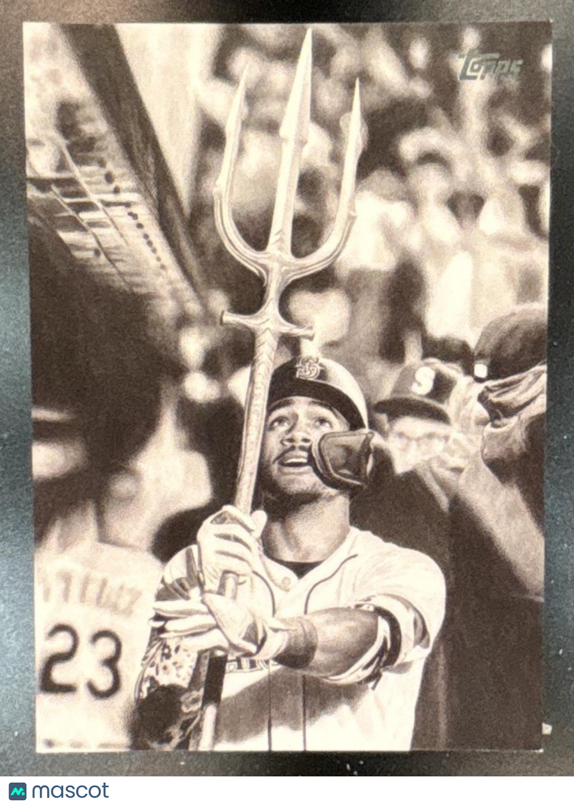 2025 Topps Update Julio Rodriguez Keegan Hall Art Cards #KHAC-13 SSP Mariners