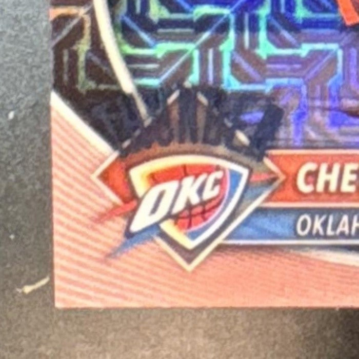 2025-26 Bowman Chet Holmgren Chrome Rose Gold Mojo Refractor 1/1 #BCV-108