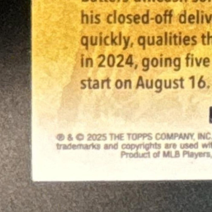 2025 Topps Justin Wrobleski Golden Mirror Variation SSP #204 RC Dodgers