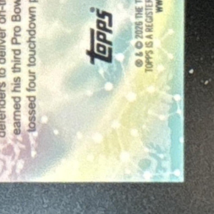2025 Topps Resurgence Joe Burrow Protonyx Gold Power Surge Refractor /50 Bengals