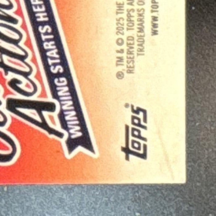 2025 Topps Signature Class RJ Harvey Action Orange Foil /50 RC Denver Broncos