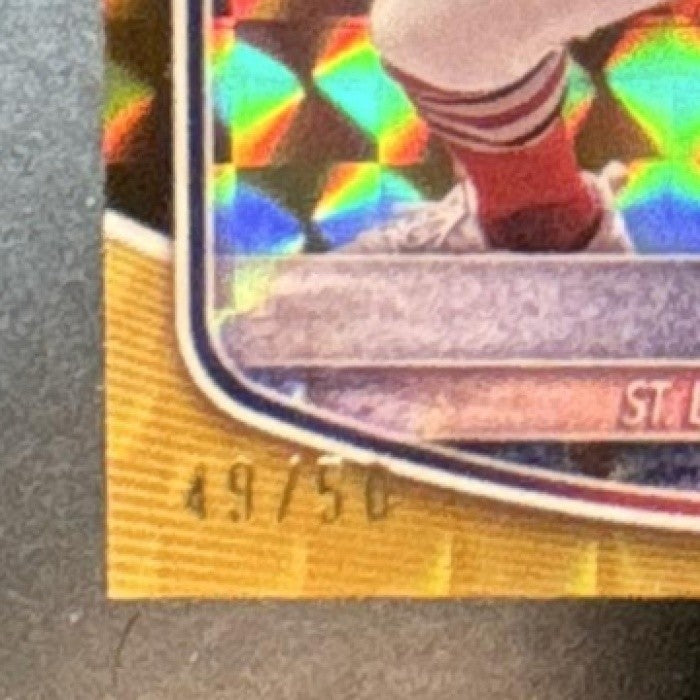 2025 Bowman Tink Hence Chrome Prospects Gold Geometric /50 #BCP-101 Cardinals