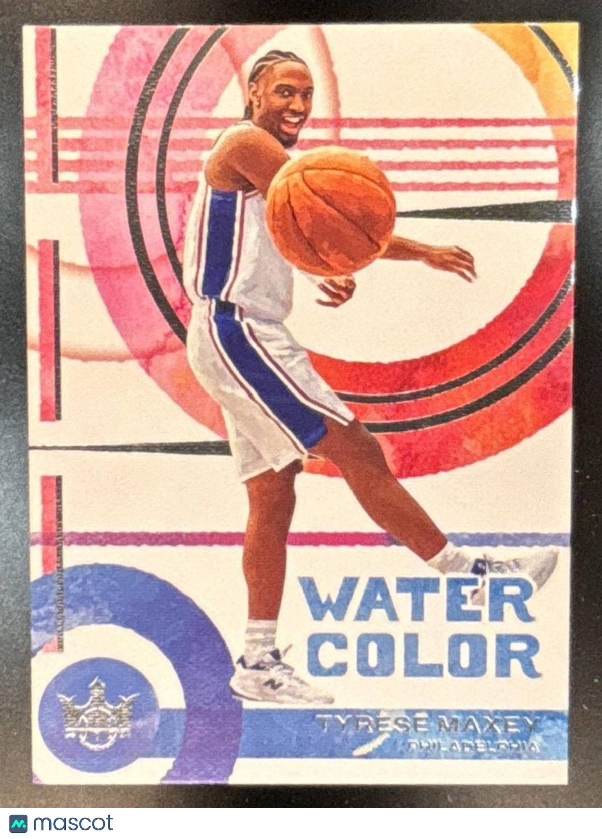 2025-26 Panini Court Kings Tyrese Maxey Water Color #2 Philadelphia 76ers