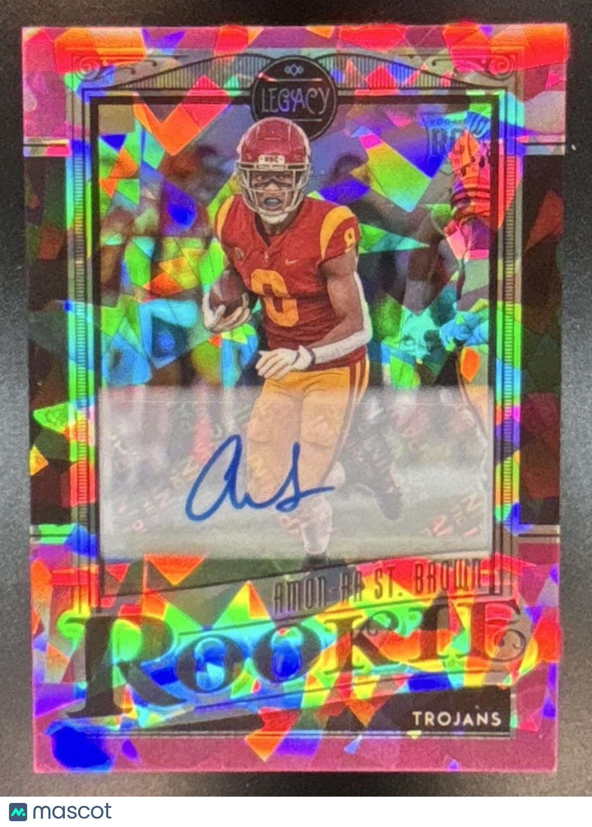 2021 Panini Legacy Amon-Ra St. Brown Auto /10 #155 RC Auto USC Trojans