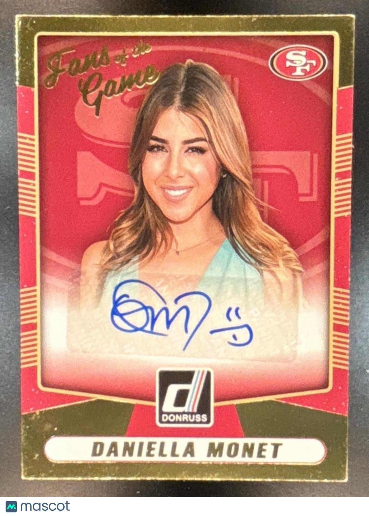 2016 Panini Donruss Daniella Monet Fans Of The Game Auto #5 San Francisco 49ers