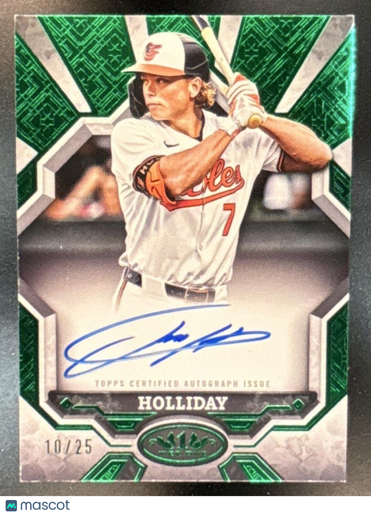2025 Topps Tier One Jackson Holliday Break Out Auto /25 Baltimore Orioles