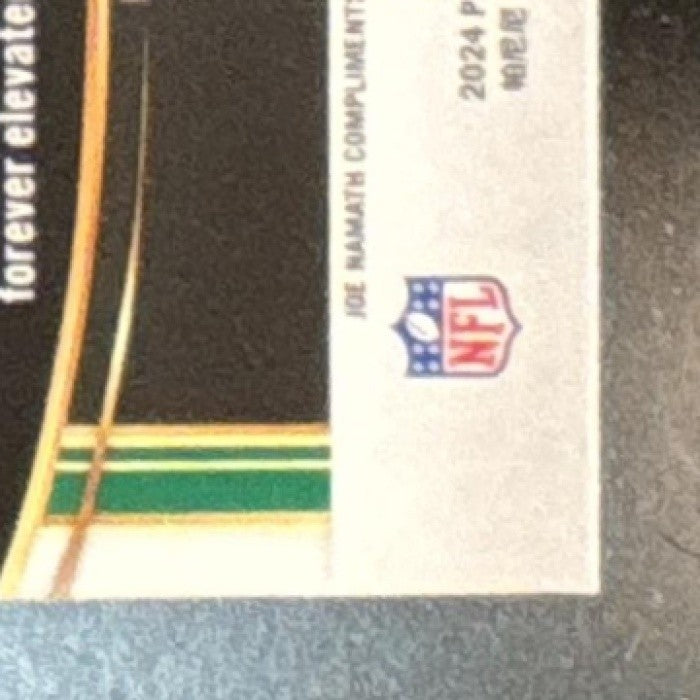 2024 Panini Select Joe Namath Premier Zebra Prizm Shock #170 New York Jets