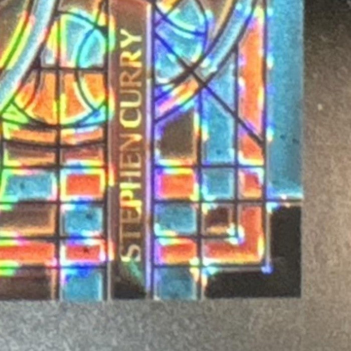 2024-25 Panini Mosaic Stephen Curry Stained Glass #7 Golden State Warriors