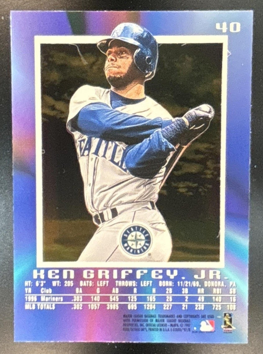 1997 Skybox E-X2000 Ken Griffey Jr. #40 Seattle Mariners