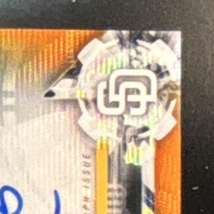 2017 Bowman Chrome Jorge Ona Prospect Auto Orange Wave /25 San Diego Padres