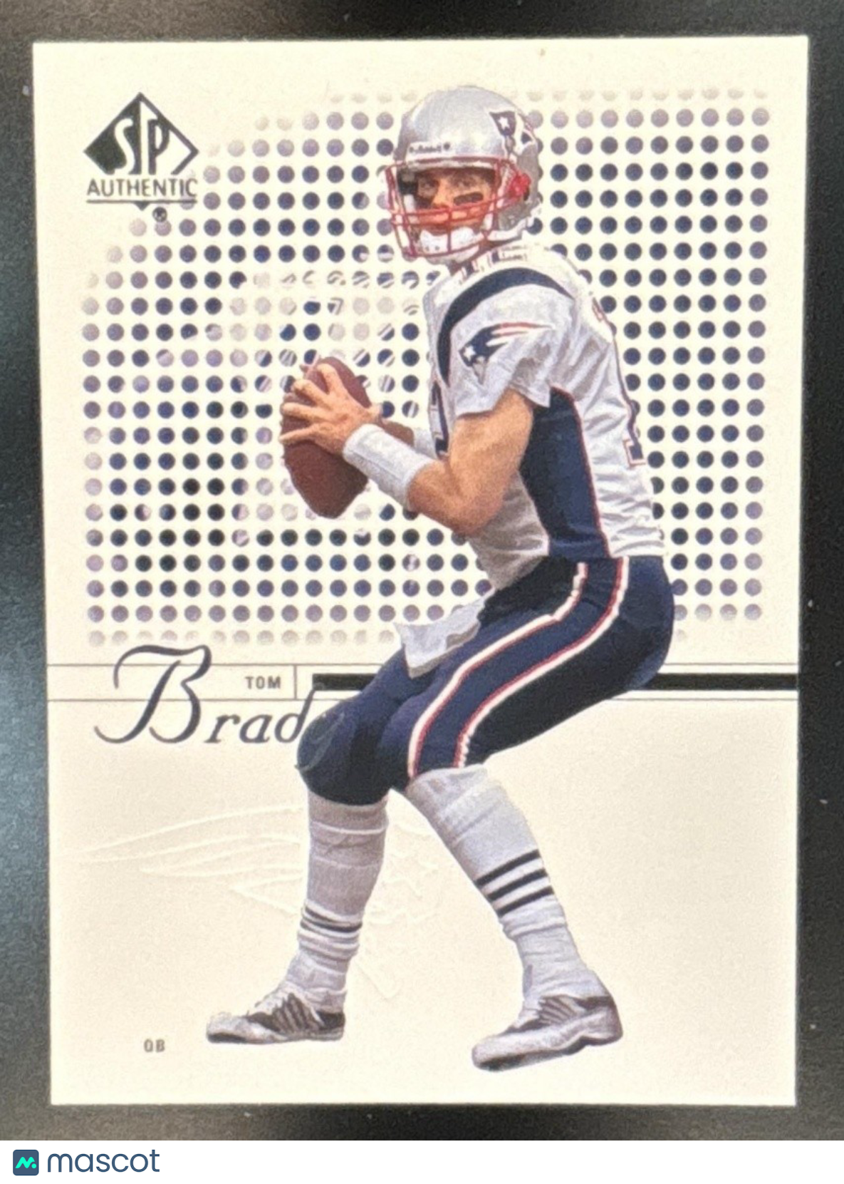 2002 SP Authentic Tom Brady #1 New England Patriots