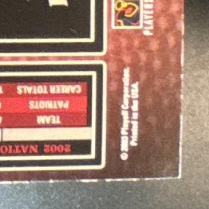 2003 Playoff Hogg Heaven Tom Brady #86 Patriots
