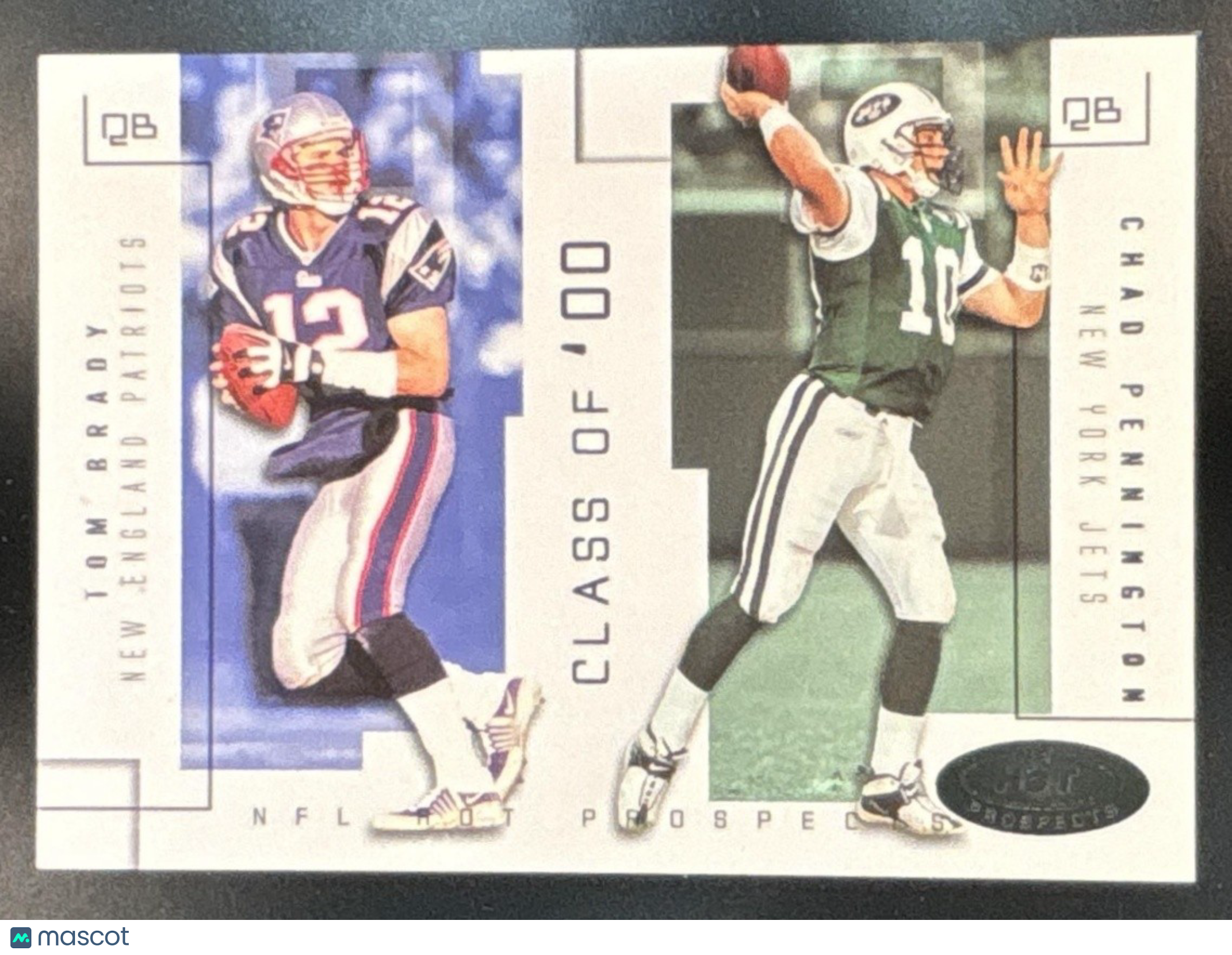 2002 Fleer Hot Prospects Tom Brady Chad Pennington Class Of /750 #18