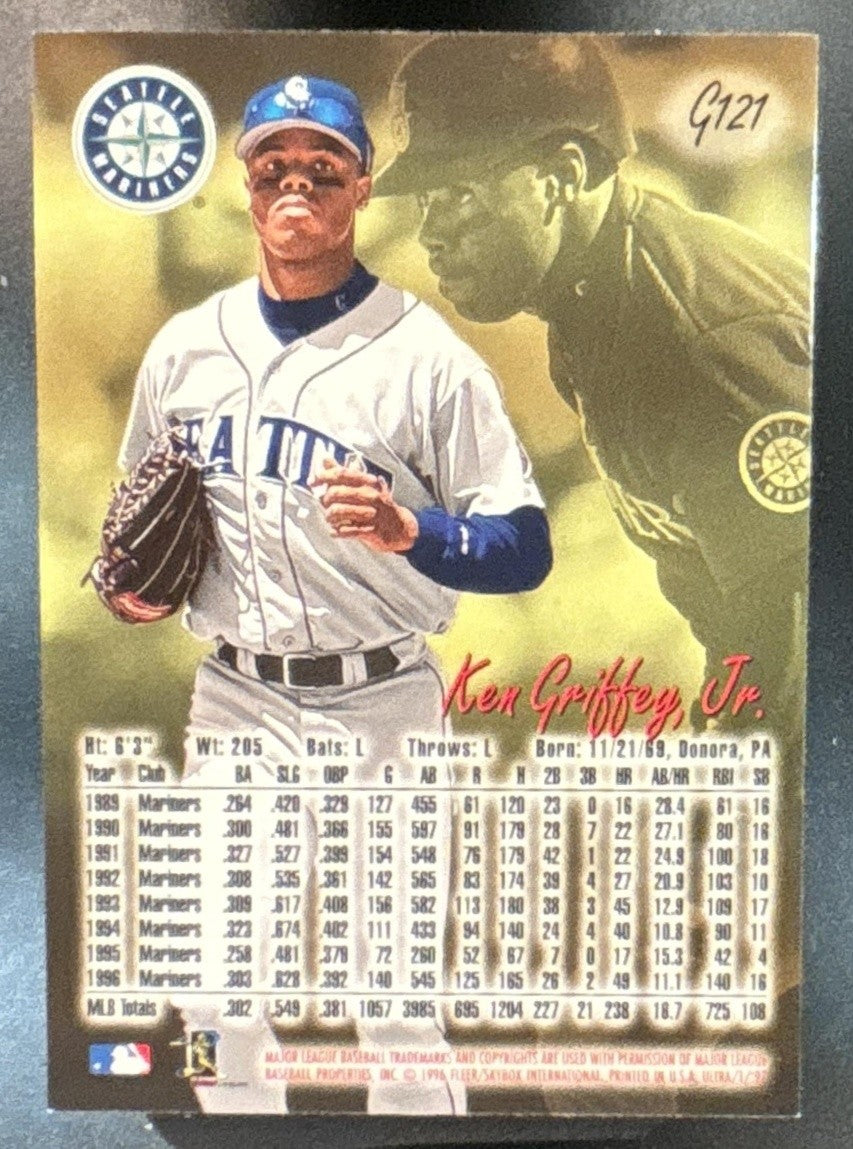 1997 Fleer Ultra Ken Griffey Jr. Gold Medallion #G121 Seattle Mariners