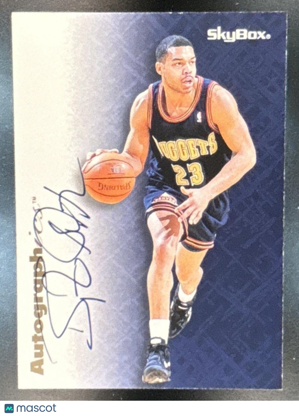 1996-97 Skybox Premium Bryant Stith Autographics Black Ink #NNO Auto Raptors