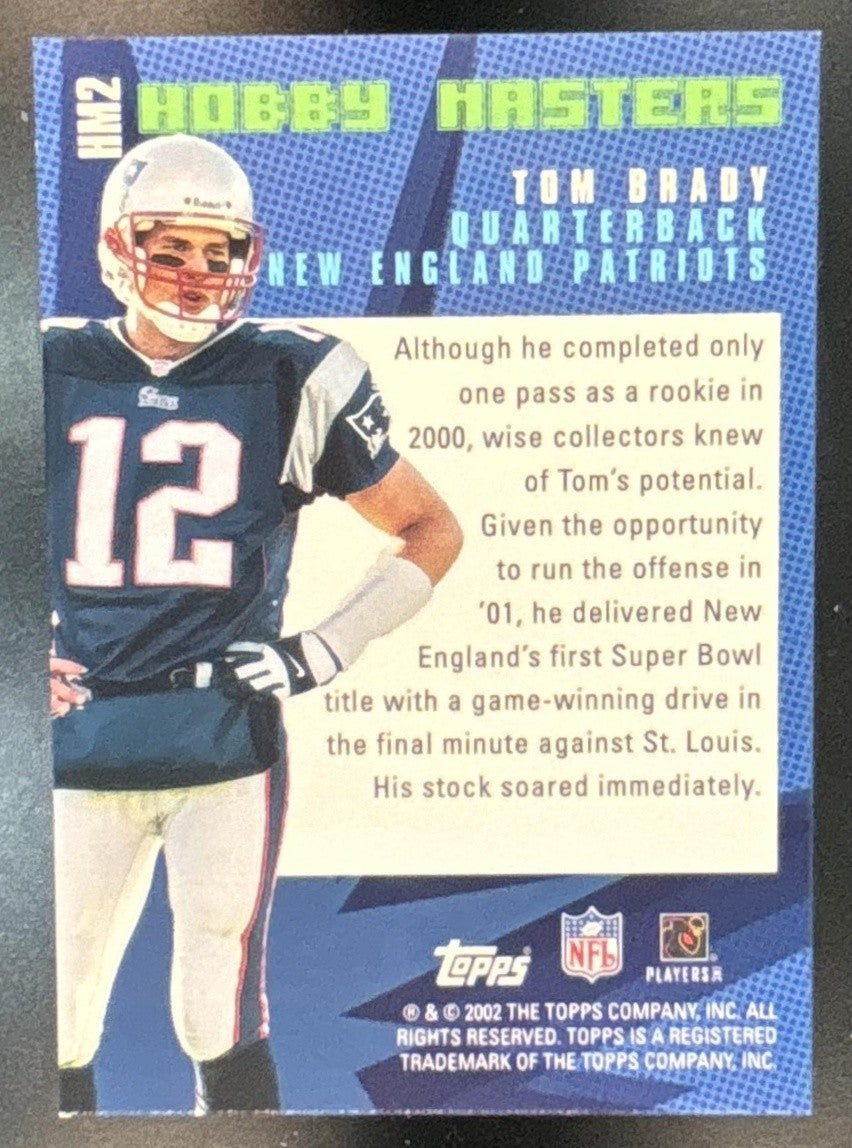 2002 Topps Tom Brady Hobby Masters #HM2 New England Patriots