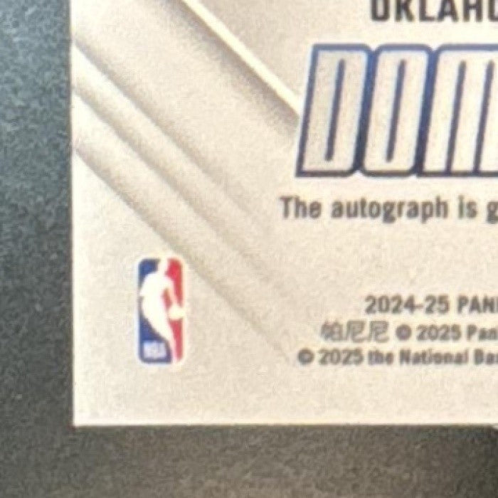 2024-25 Donruss Optic Ajay Mitchell Rookie Dominators Signatures Holo /99 Auto
