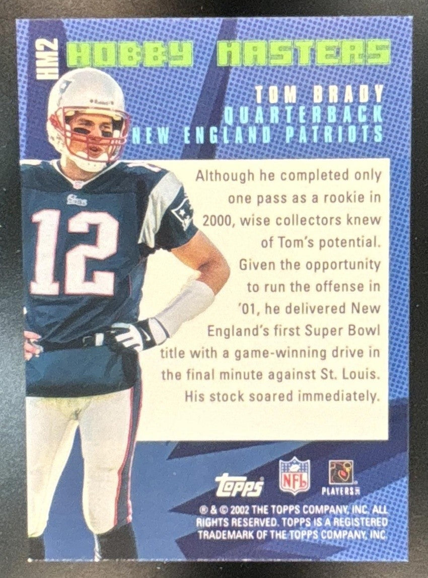 2002 Topps Tom Brady Hobby Masters New England Patriots