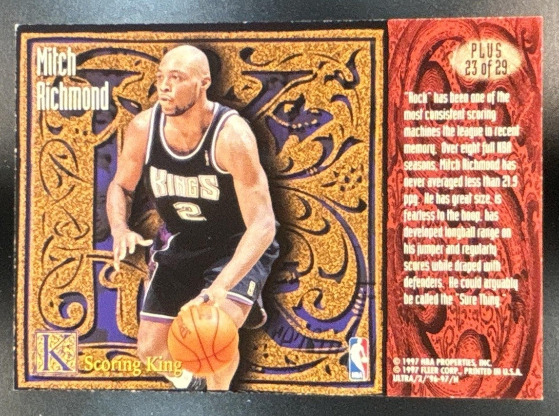 1996 Fleer Ultra Mitch Richmond Scoring Kings Plus #23 Sacramento
