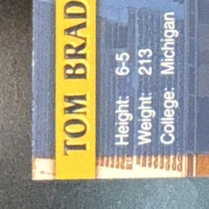 2000 Pacific Tom Brady #403 RC Michigan Wolverines