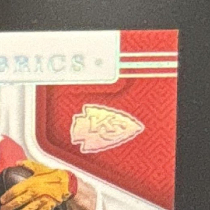 2025 Panini National Treasures Travis Kelce Framed Fabric /25 Kansas City Chiefs