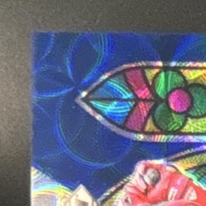 2021 Panini Prizm Ronald Acuna Jr Stained Glass Navy Blue Kaleidoscope /35 Brave