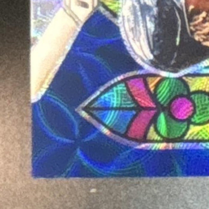 2021 Panini Prizm Ronald Acuna Jr Stained Glass Navy Blue Kaleidoscope /35 Brave