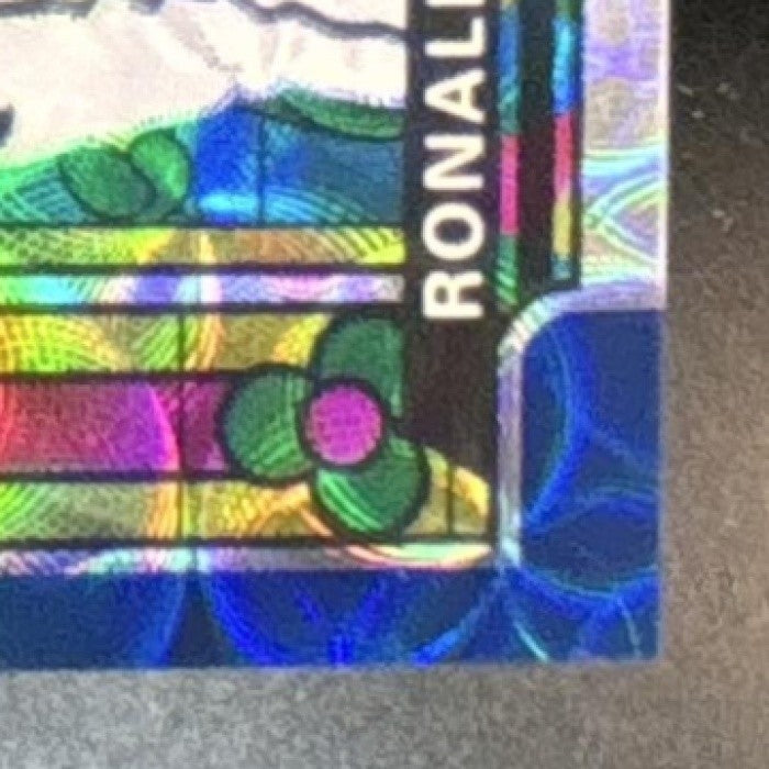 2021 Panini Prizm Ronald Acuna Jr Stained Glass Navy Blue Kaleidoscope /35 Brave