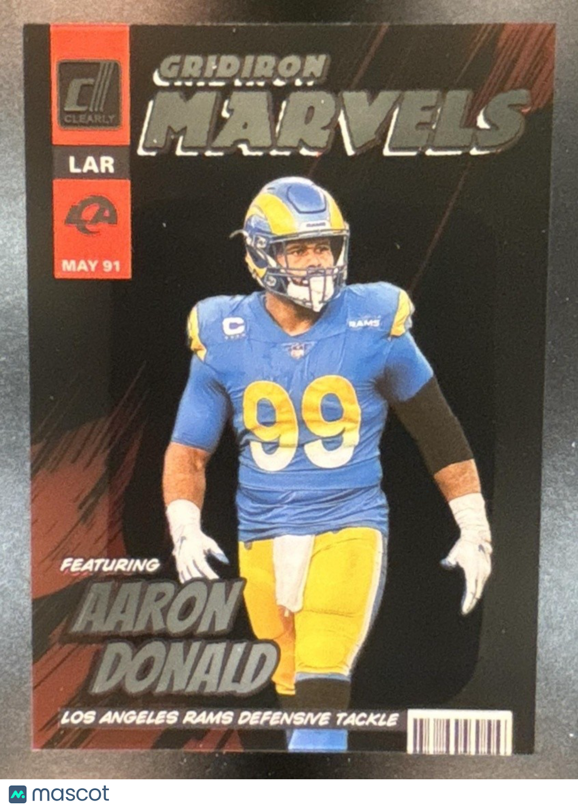 2022 Panini Donruss Aaron Donald Gridiron Marvels #GM-9 Los Angeles Rams