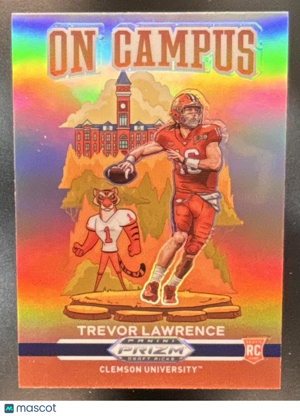 2021 Prizm Draft Picks Collegiate Trevor Lawrence On Campus RC Clemson Tigers